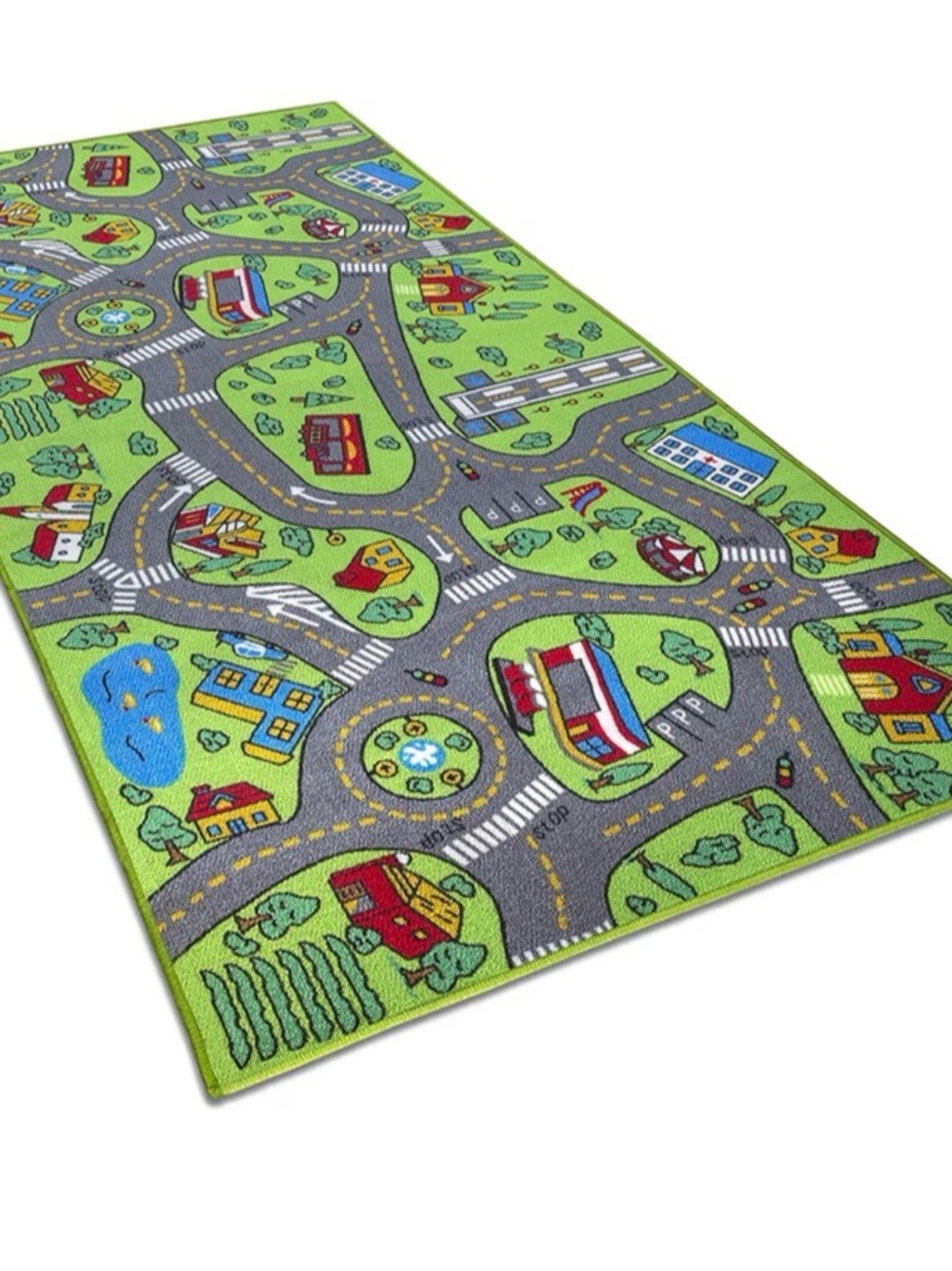 Amy & Delle Kids Carpet Playmat City Life Educational Road Traffic Play Mat Rug